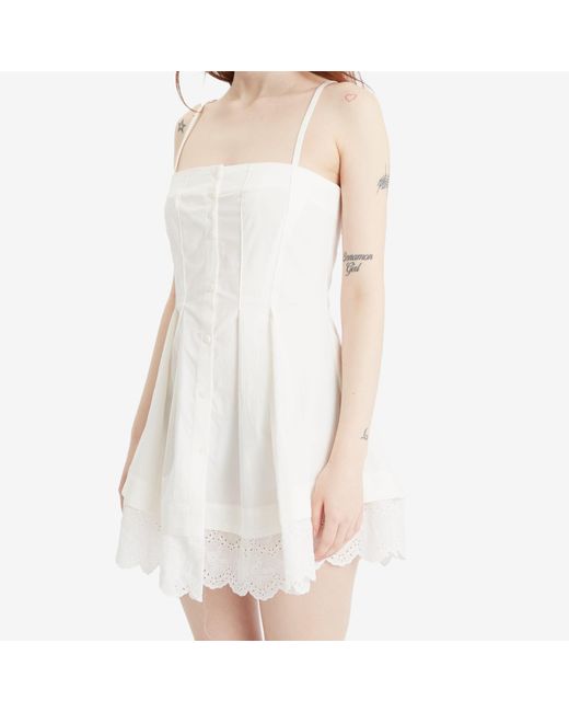 Peachy Den White Renee Mini Dress