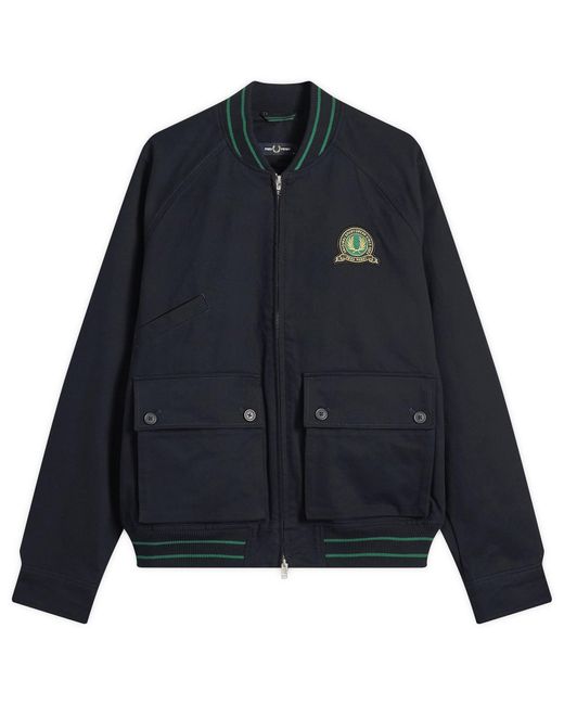 【別注】FRED PERRY / Tennis Bomber Jacket Fred Perry Tennis Badge Bomber Jacket in Blue for Men | Lyst UK