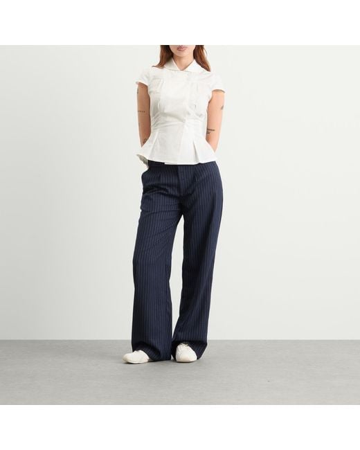Peachy Den White Missy Blouse