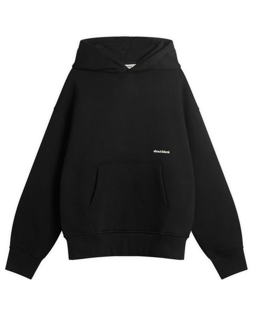 About Blank Black Box Logo Hoodie for men
