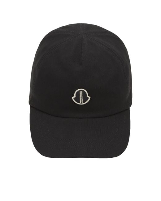 Rick Owens Black X Moncler Baseball Cap