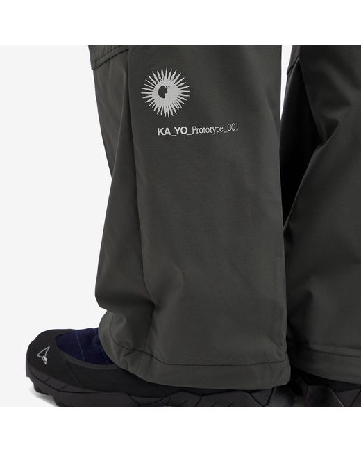 KA_YO_Prototype Gray Cargo Pants for men