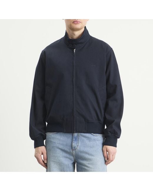 A.P.C. Blue Zipped Jacket for men