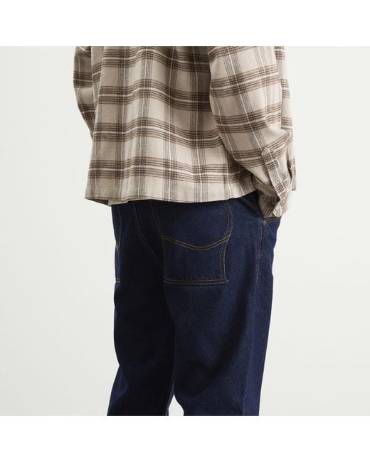 Dime Blue Straight Denim Pants for men