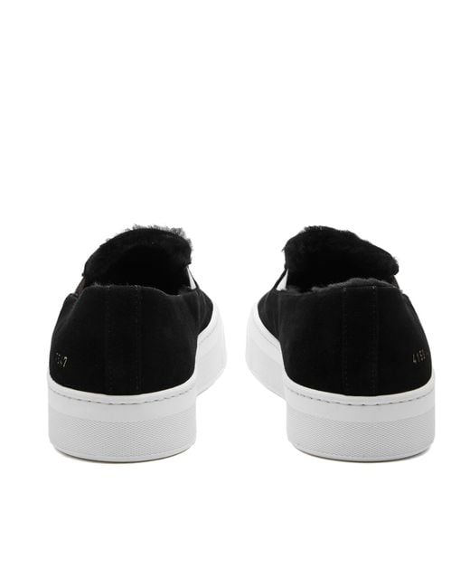 Common projects sales shearling sneakers