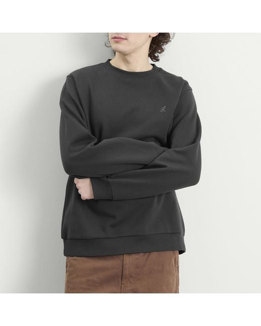 Gramicci Black One Point Crew Sweatshirt for men