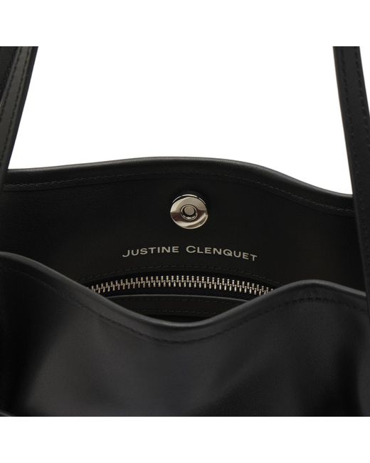 Justine Clenquet Black Sidney Evening Bag