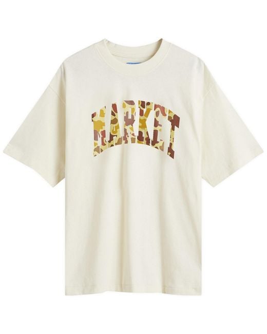Market White Duck Camo Arc T-Shirt for men
