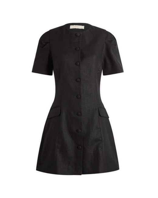 Faithfull the Brand Women's Black Emma Linen Mini Dress - www.magambanetwork.com Faithfull the Brand Women's Black Emma Linen Mini Dress - www.magambanetwork.com