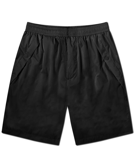 Moncler Black Lightweight Nylon Shorts for men