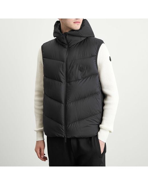Moncler Black Guersac Vest for men