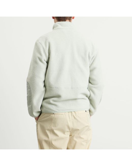 Purple Mountain Observatory White Borg Sherpa Fleece Jacket for men