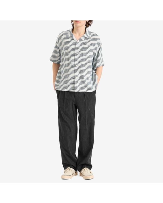 Visvim Gray Copa Silk Jacquard Vacation Shirt for men