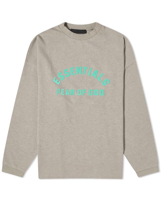 Fear Of God Gray Spring Long Sleeve Printed T-Shirt for men