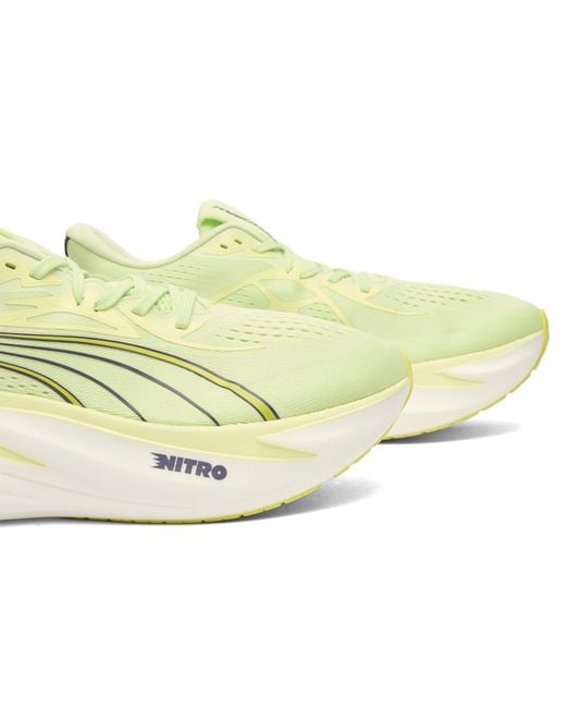 PUMA White Magmax Nitro 2 Sneaker for men