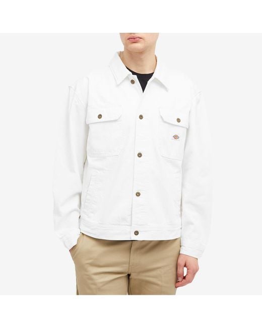 Dickies White Madison Denim Jacket for men