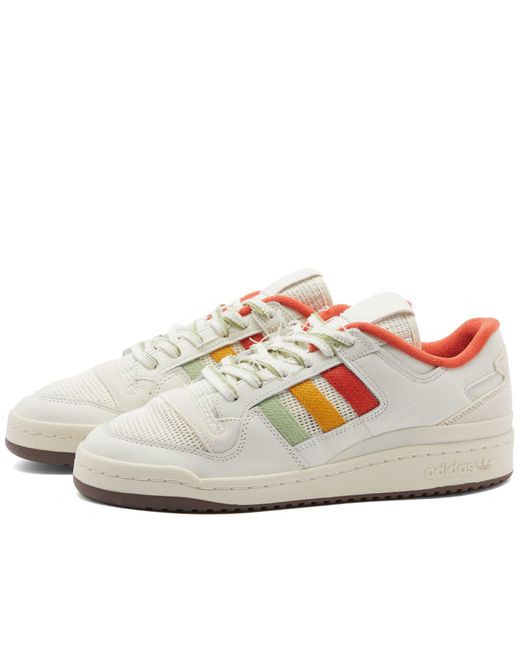 Adidas White Forum 84 Low Cl Sneakers for men