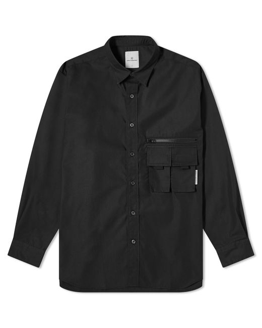 Uniform Experiment Black Weather Field Long Sleeve Shirt for men