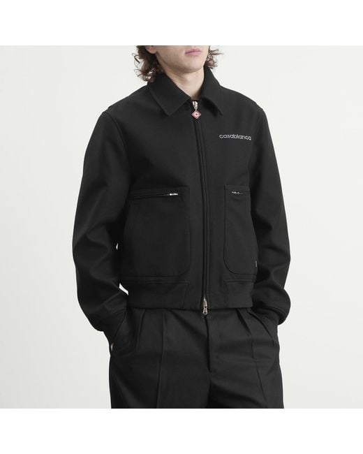 Casablanca Black Wool Blouson for men