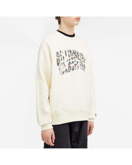BBCICECREAM White Duck Camo Arch Logo Crew Sweat for men