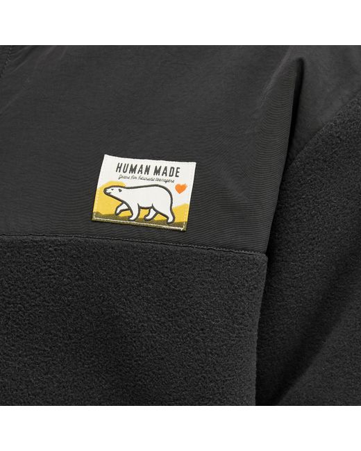 Human Made Black Fleece Jacket for men