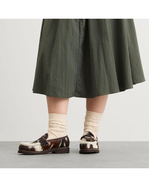 Paraboot Brown Orsay Vache Penny Loafer