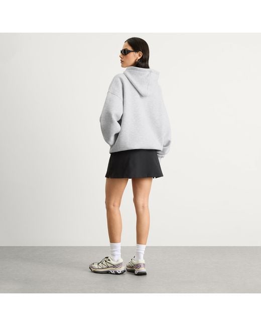 Tala Gray Oversized Active Logo Hooded Sweatshirt