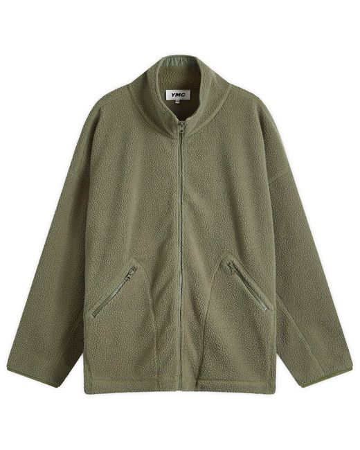 YMC Green Aaron Zip Fleece for men