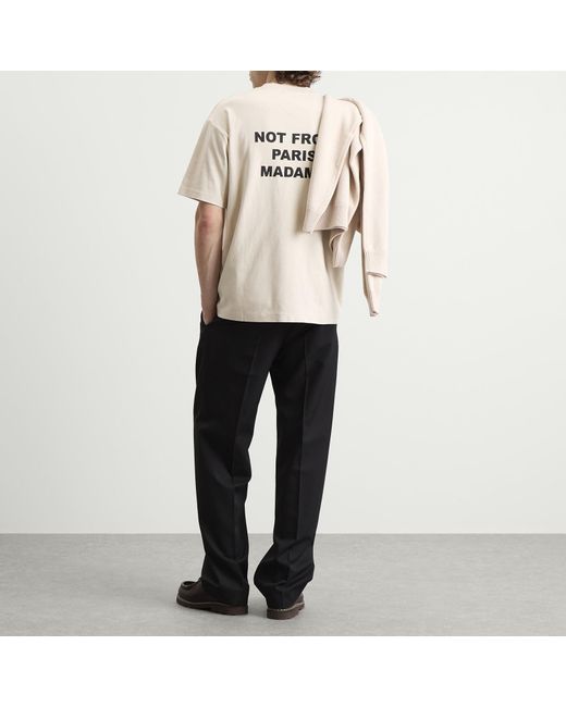 Drole de Monsieur White Not From Paris Madame T-Shirt for men