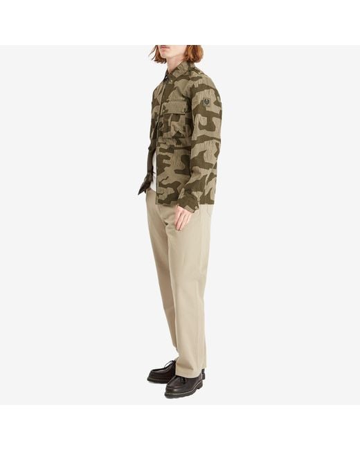 Belstaff Green Terrain Camo Drone Overshirt for men