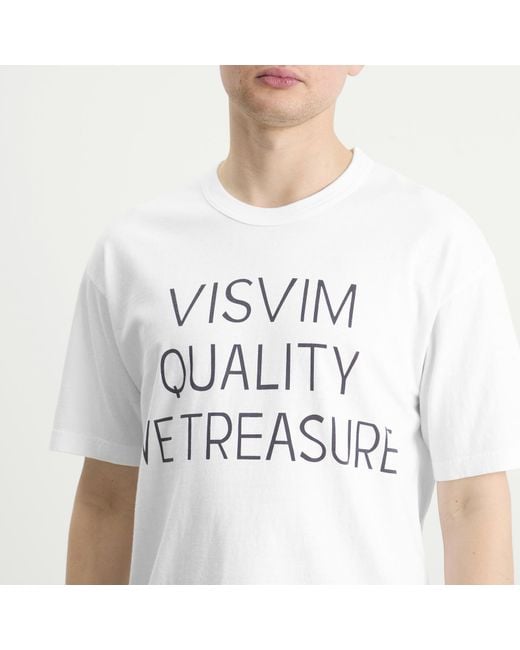 Visvim White Jumbo T-Shirt Dmgd for men