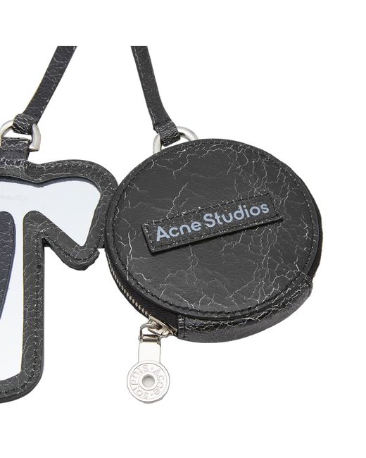 Acne Black Bow Mirror Keyring