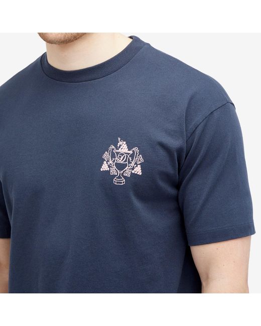 Drole de Monsieur Blue Coat Of Arms T-Shirt Midnight for men