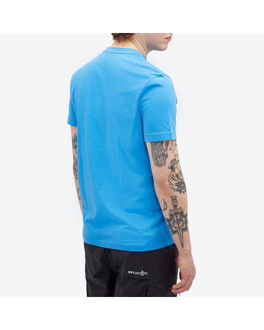 Moncler Blue Tonal Logo T-Shirt for men