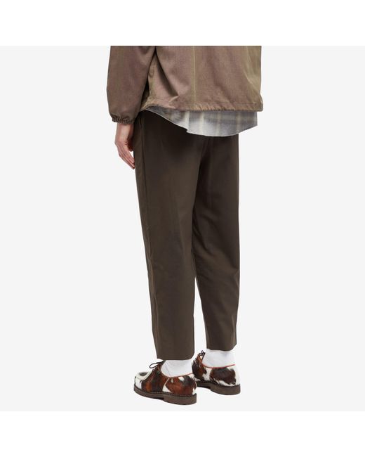 Digawel Gray 2 Tuck Tapered Pants for men