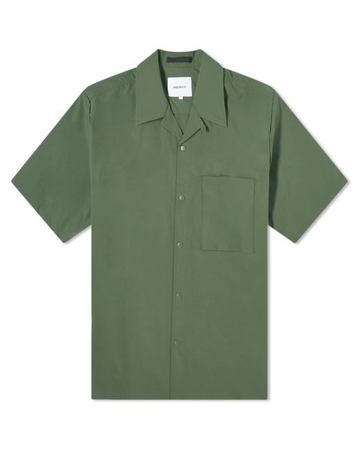 Norse Projects Green Carsten Travel Light Short Sleeve Shirt for men