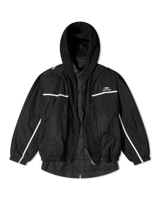 Balenciaga Black Runway Layered Tracksuit Jacket for men