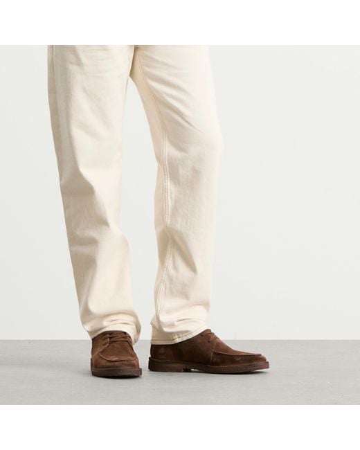 Drake's Brown Crosby Moc Toe Chukka Boots for men
