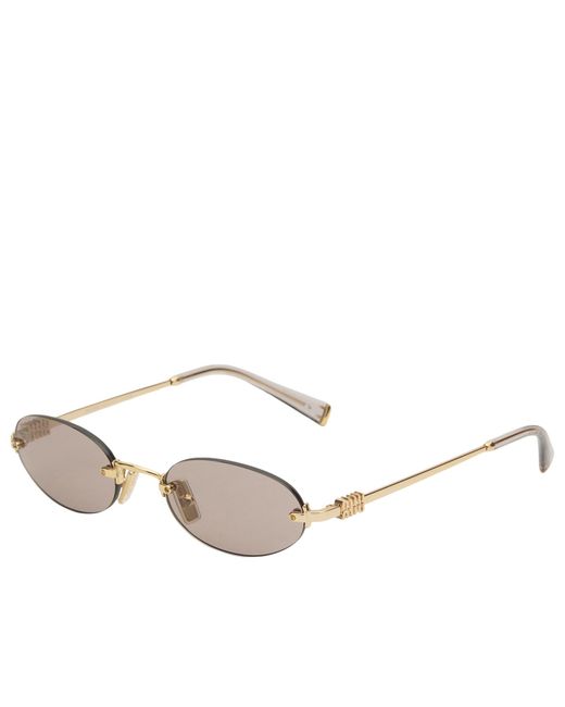 Miu Miu Metallic A54S Logo Sunglasses