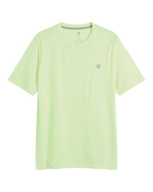 New Balance Green New Balance Athletics T-Shirt for men