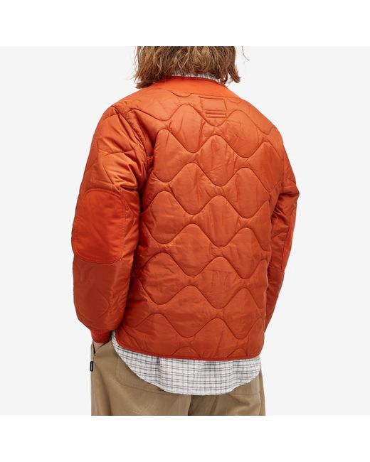 FRIZMWORKS Orange M1965 Field Liner Jacket for men