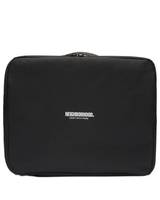 Neighborhood Men's Black Travel Pouch-L