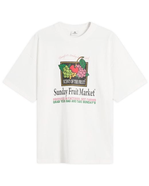 SUNDAYFRUITMARKET White Market T-Shirt