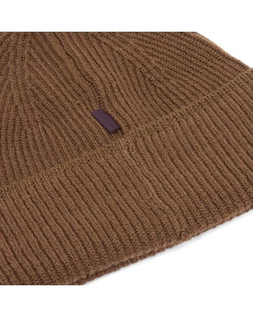 Pas Normal Studios Brown Off-Race Merino Knit Beanie for men