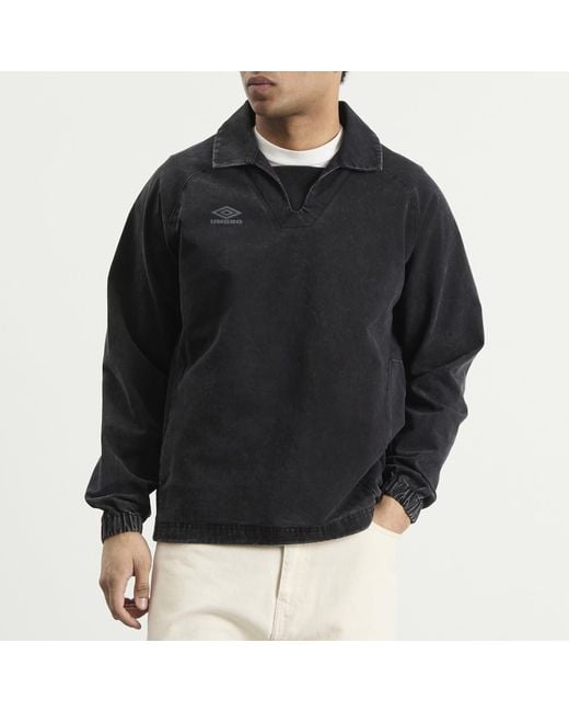 Umbro Black Washed Drill Top for men