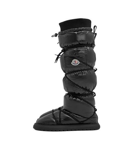 Moncler Black Gaia Pocket High Snow Boots
