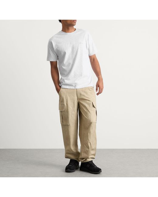 Dime White Cursive Logo T-Shirt for men