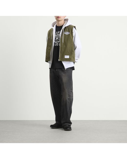 Neighborhood Green Zip Work Vest for men