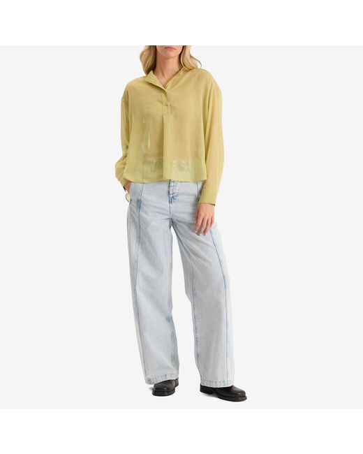 YMC Blue Displaced Seam Jeans