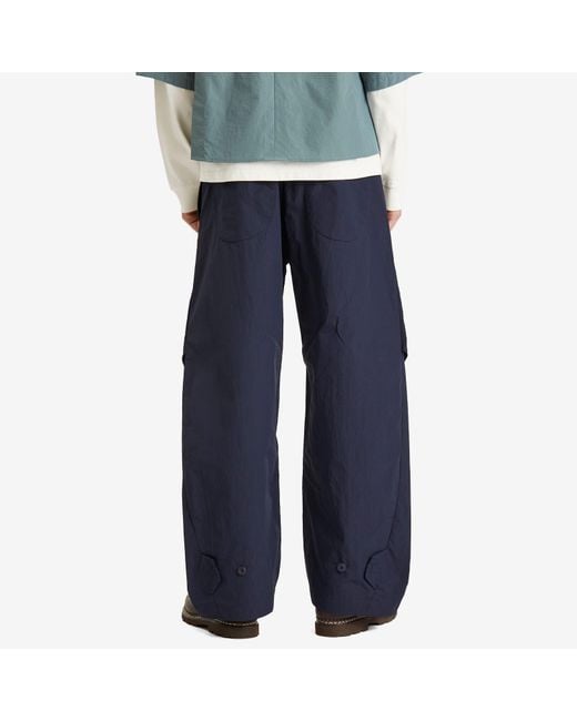 SAGE NATION Blue Helix Nylon Trousers for men
